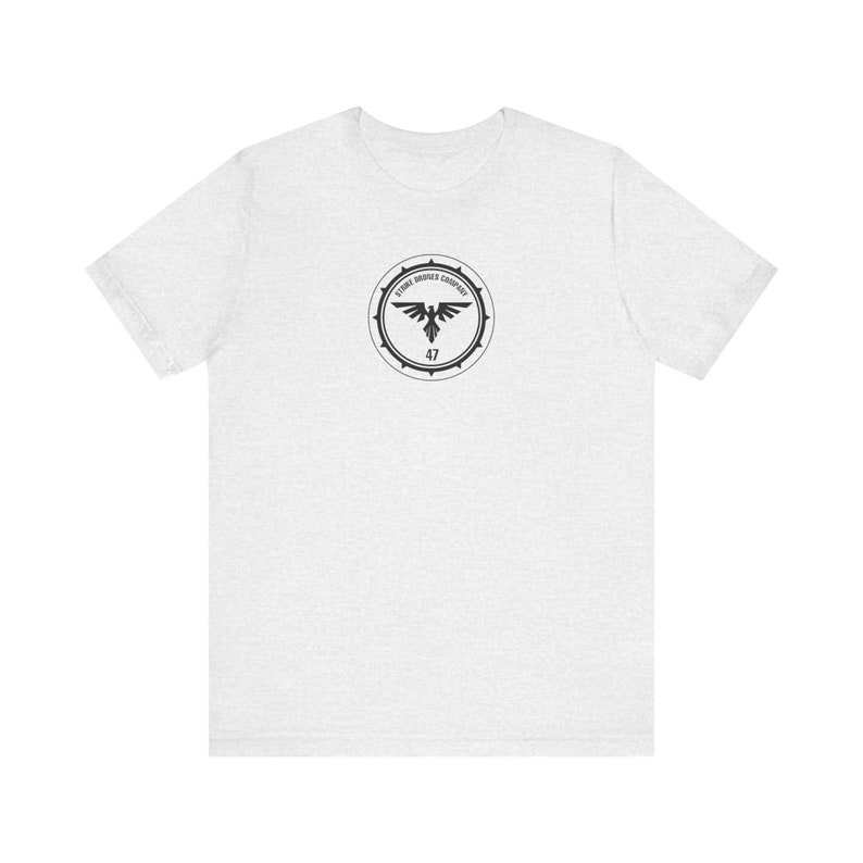 47 Strike Drone Company T-Shirt, Ukraine Insignia, 47OMBr, Military Insignia, UAF, FPV Ash