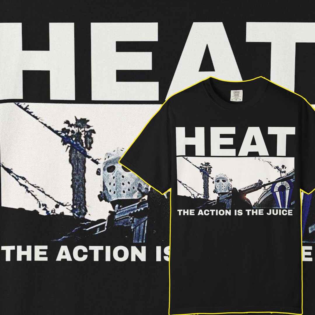 HEAT Hockey Mask Movie T-shirt, Movie Vintage Tee, Vintage Heat Shirt ...