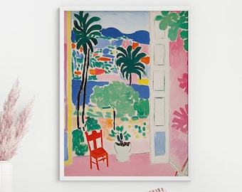 Henri Matisse Pink Studio Print: Fauvism Style Eclectic Wall Art (Digital Download)