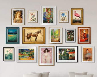 Vintage Gallery Wall Art Set: Eclectic Prints Bundle, Maximalist Home Decor (Digital Download)