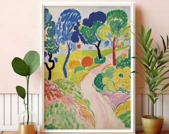 Henri Matisse Landscape Art Print: Fauvism Style Wall Decor, Printable Poster (Digital Printable)
