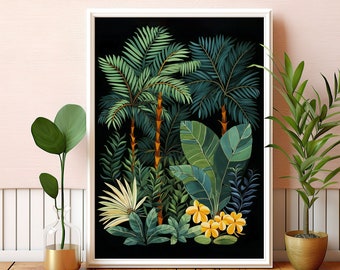 Boho Jungle Print: Tropical Botanical Wall Art (Digital Download)