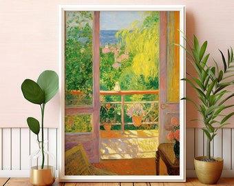 Matisse Style Landscape Art Print: Fauvism Decor, Printable Wall Art (Digital Download)