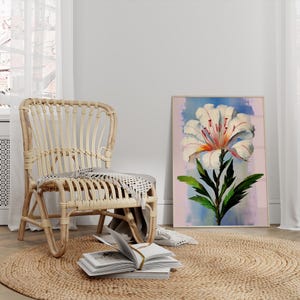 Watercolor Flower Painting Floral Print Botanical Wall Art for Modern ...