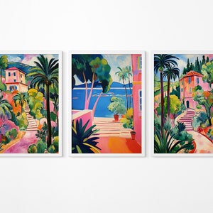 Matisse Print set Of 3 Matisse Wall Art Matisse Posters Bundle Henri Matisse Inspired Landscape Painting PRINTABLE Instant Download Digital