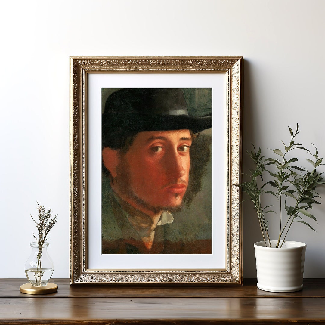 Edgar Degas Print Edgar Degas Poster Edgar Degas Self Portrait Painting French Vintage Art Wall ...