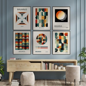 Bauhaus Printable Exhibition Poster Bundle, Set of 24, Mid Century Modern Prints, Minimalist Wall Art, Retro Art Print, Digital PRINTABLE zdjęcie 5