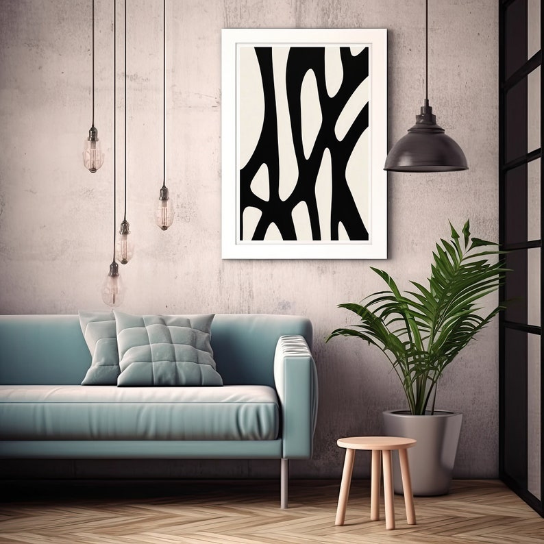 PRINTABLE Minimalist Modern Wall Art Decor Abstract Digital - Etsy