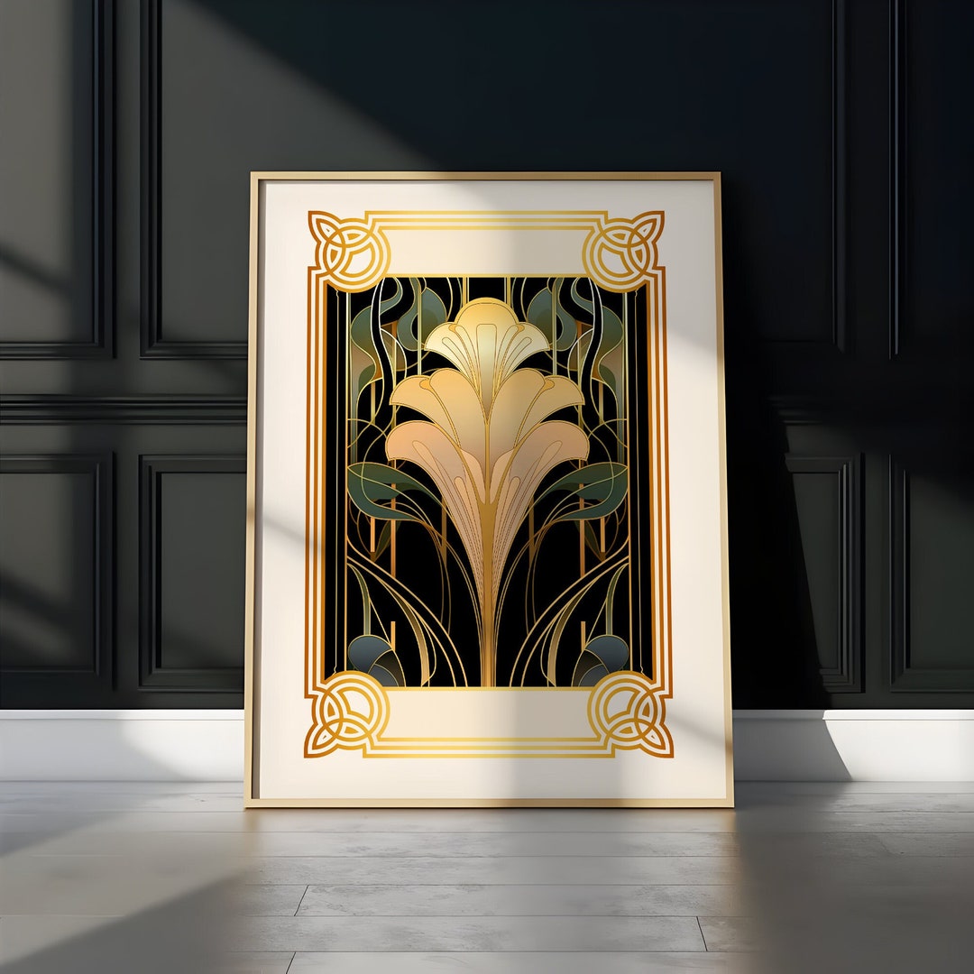 Art Deco PRINTABLE Wall Art Trendy Print Vintage Style Poster Art Deco ...
