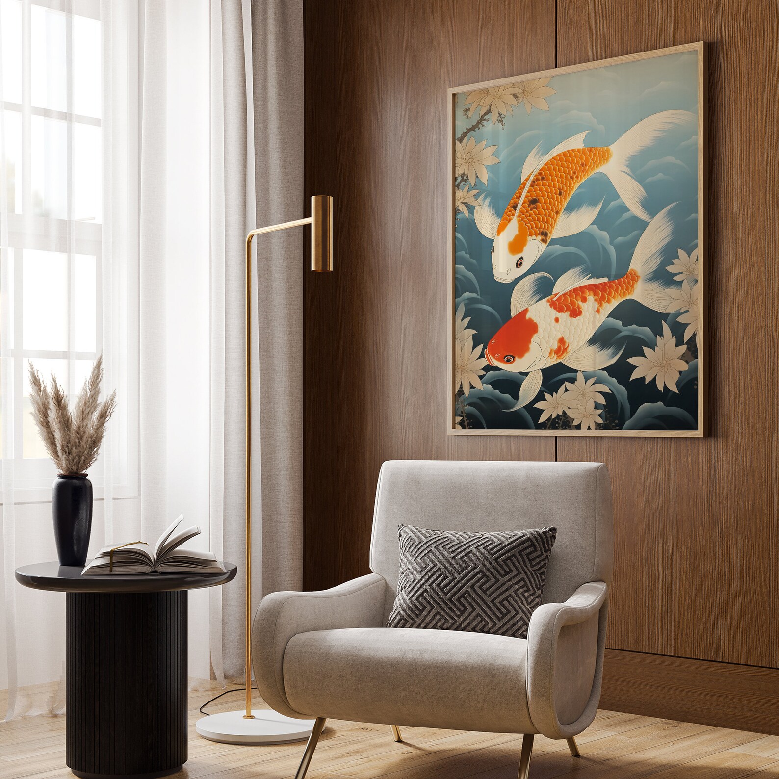 Japanese Print Japandi Wall Art Japanese Bathroom Art Woodblock Art ...