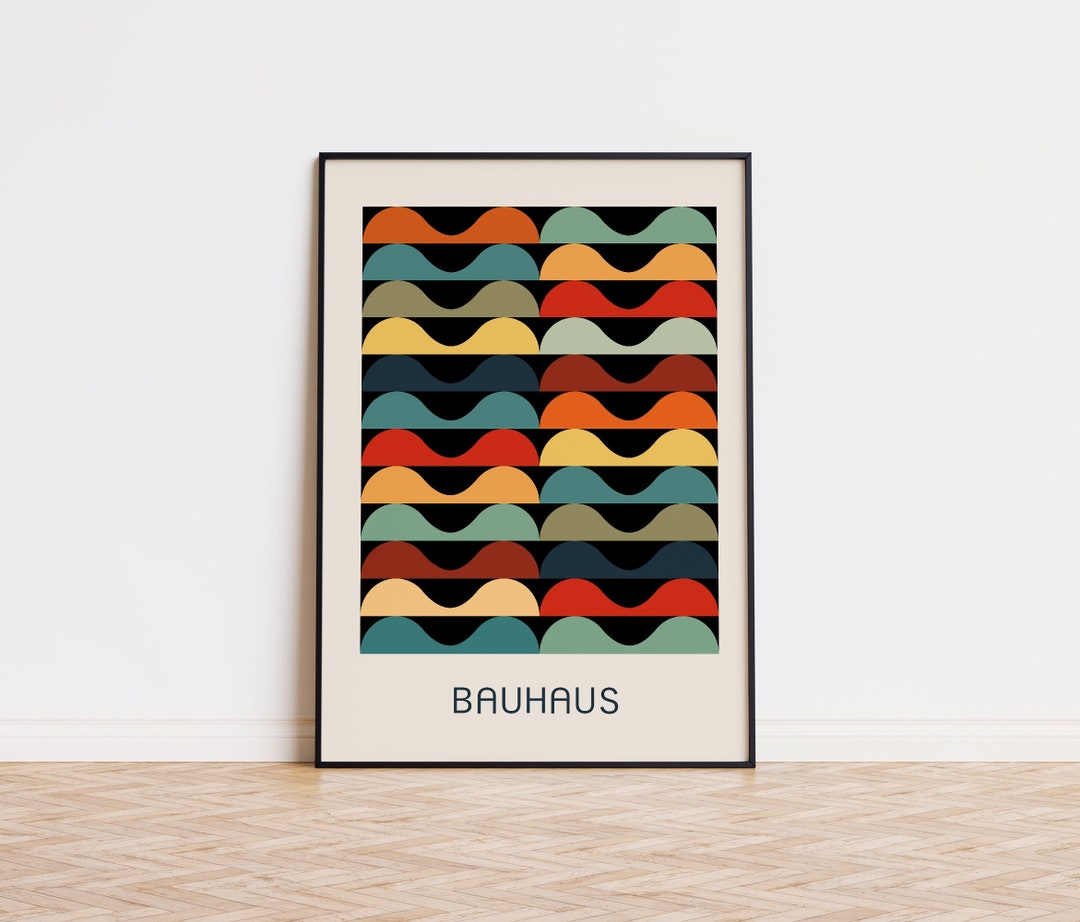 PRINTABLE Bauhaus Exhibition Poster Minimalist Wall Art Mid Century ...