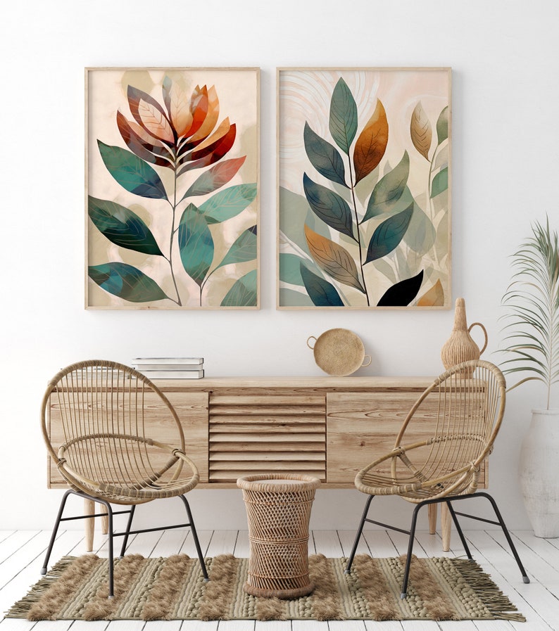 Boho Wall Art Bundle Mid Century Art Prints Moderne Wanddekoration Boho Wall Art Bundle Mid Century Art Prints Moderne Wanddekoration