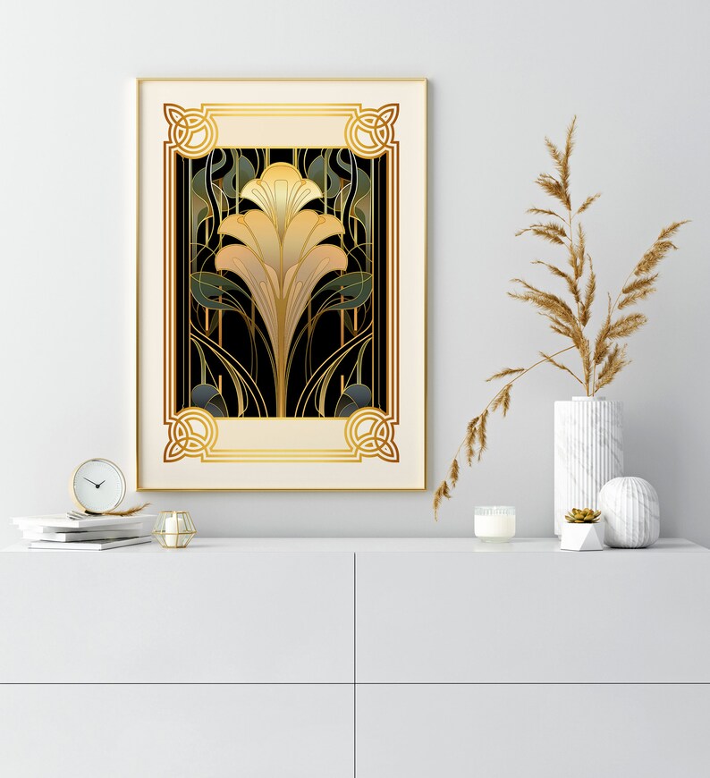 Art Deco PRINTABLE Wall Art Trendy Print Vintage Style Poster Art Deco ...