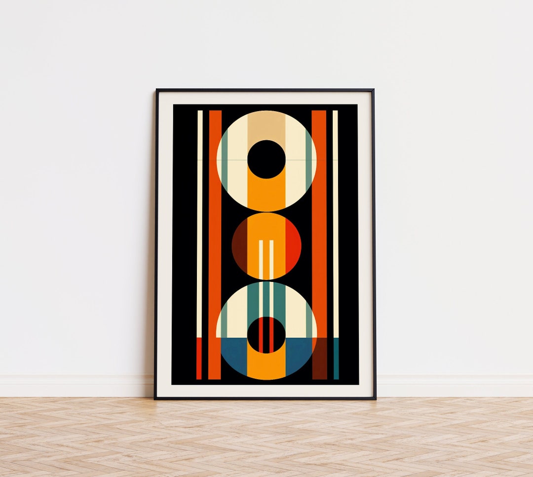 PRINTABLE Bauhaus Wall Art Print Minimalist Art Poster Mid Century ...