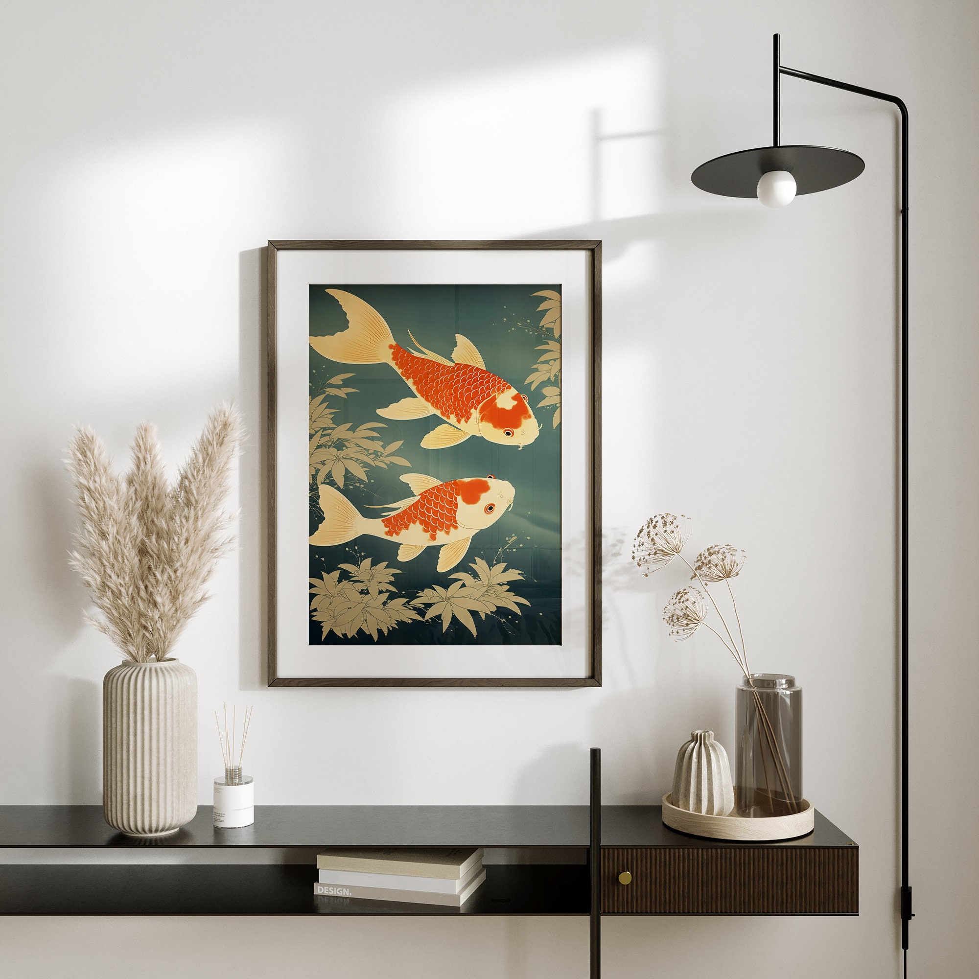 Japanese Print Japandi Wall Art Japanese Bathroom Art Woodblock Art ...