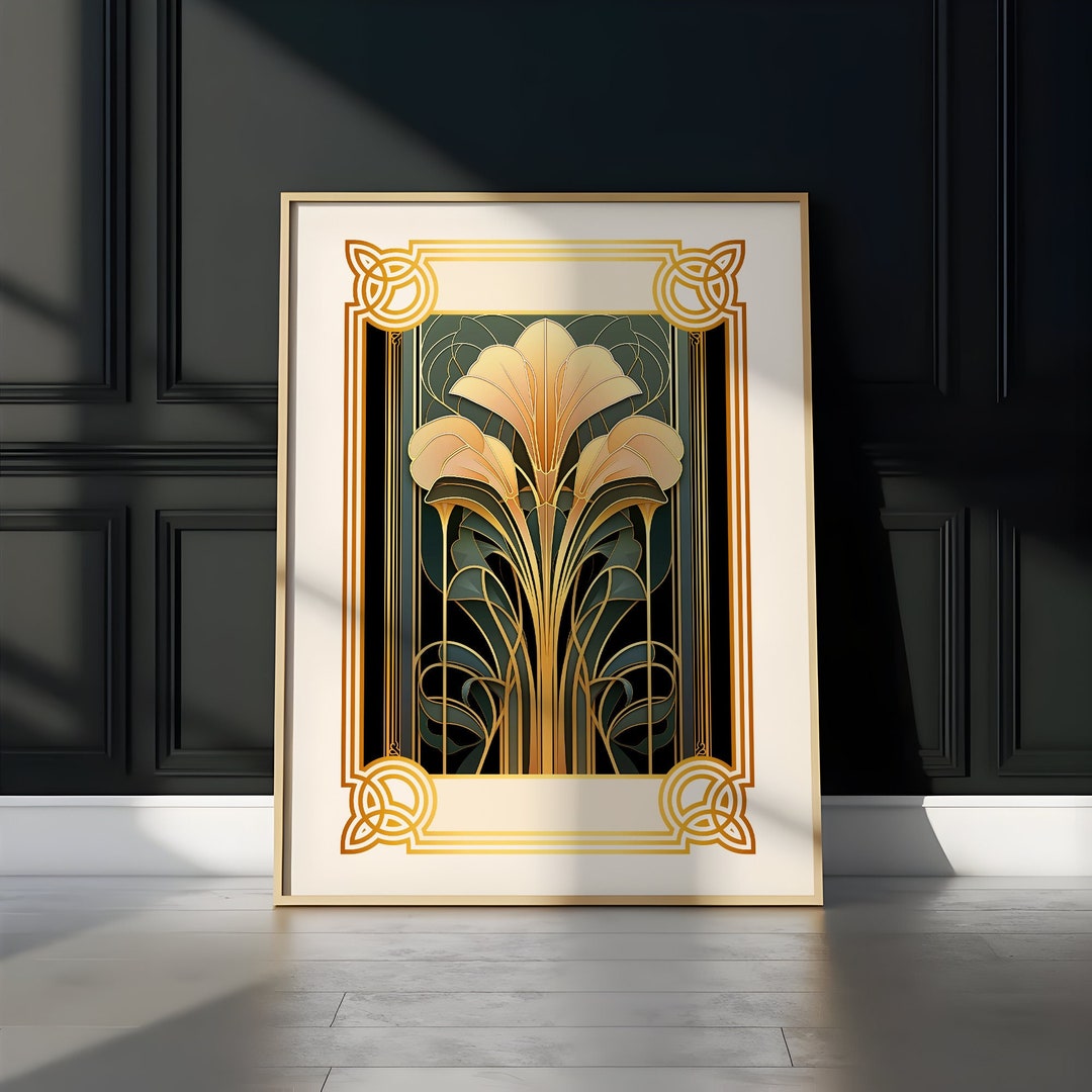 Art Deco PRINTABLE Wall Art Vintage Style Poster Art Deco Wall Decor ...