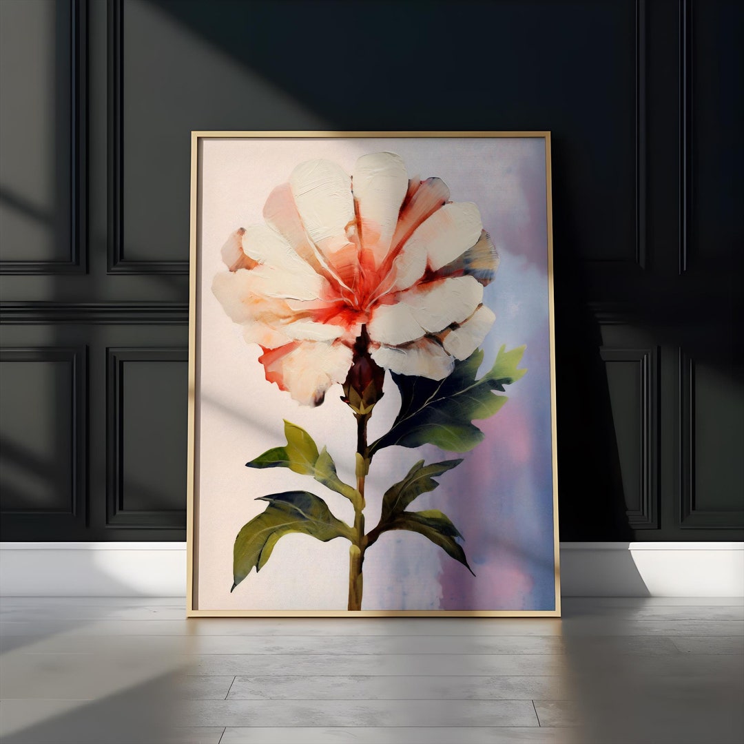 Modern Home Floral Poster Botanical Wall Art Watercolor Flower Painting ...