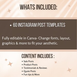 Instagram Post Template Fashion | 60 Instagram Posts | Neutral Fashion Instagram Influencer Template | Fashion Brand Instagram Post | Canva image 6