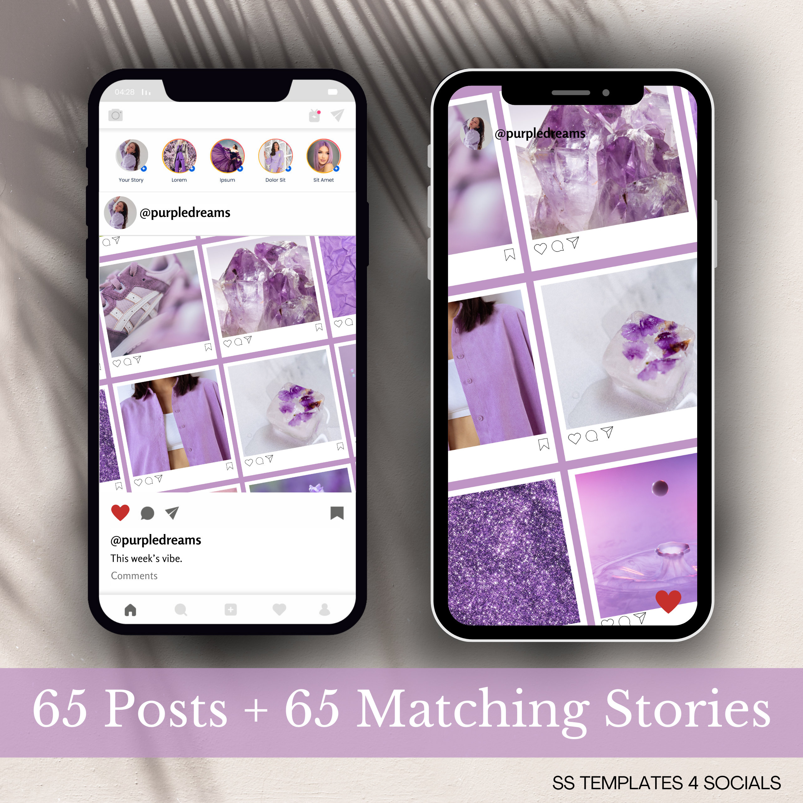 Instagram Templates Purple | Purple Instagram Post | Purple Instagram ...