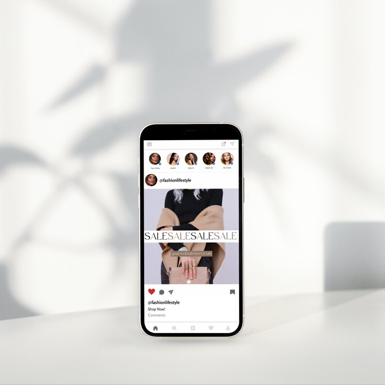 Instagram Post Template Fashion | 60 Instagram Posts | Neutral Fashion Instagram Influencer Template | Fashion Brand Instagram Post | Canva image 9