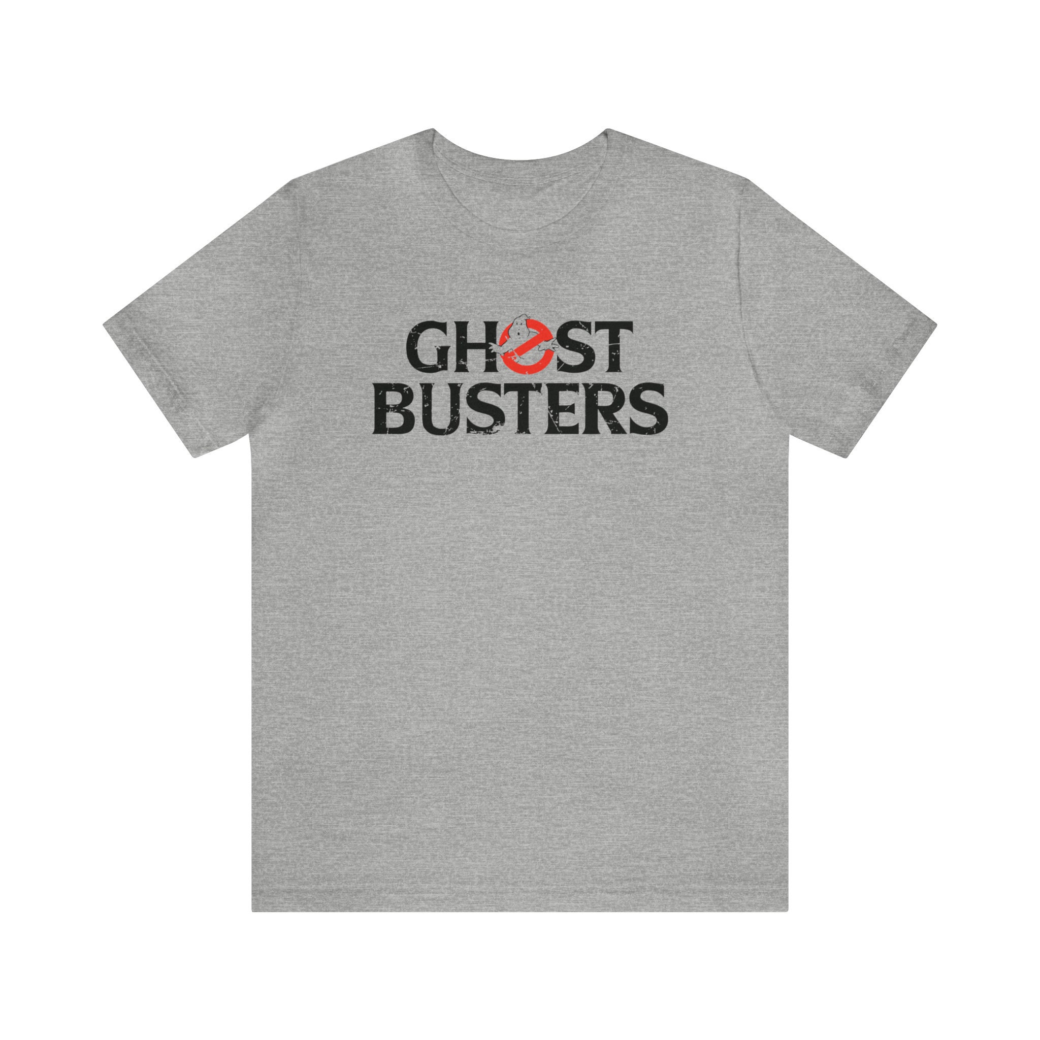 Camiseta de manga corta desgastada con fuente de los Cazafantasmas Etsy Espana