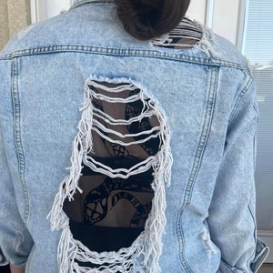 Multi-Layered Panels Denim Jacket | Hype Streetwear - RADPRESENT