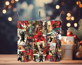 Krampus 20oz Skinny Tumbler: German Christmas Folklore, Insulated Cup