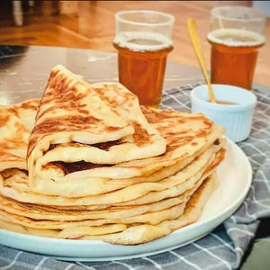 Moroccan Breads & Sweets: Msemen, Moroccan bread, Moroccan delicious pancakes, and breakfast. Perfect for Ramadan!