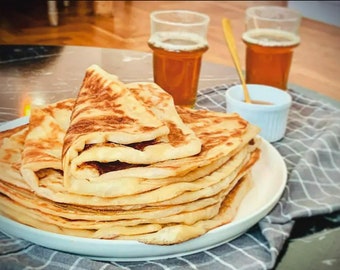 Moroccan Breads & Sweets: Msemen, Moroccan bread, Moroccan delicious pancakes, and breakfast. Perfect for Ramadan!