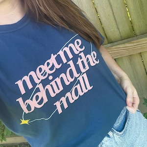 meet me behind the mall | august folklore swiftie comfort colors shirt