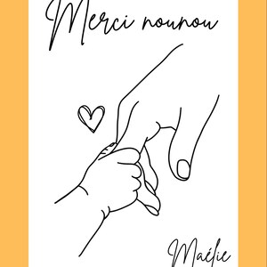 cadeau nounou - cadeau maîtresse - cadeau maître - cadeau fin d’année - carte personnalisée - cadeau école - souvenir personnalisé