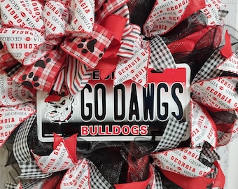 Georgia Bulldogs Kranz / Türdekoration für Georgia