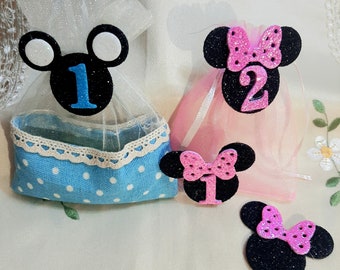 Minnie and Mickey Mouse in EVA rubber decorations applications