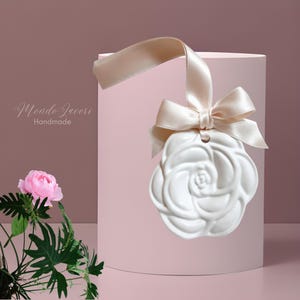 Gessetto Fiore Camelia, profumato, segnaposto, bomboniera