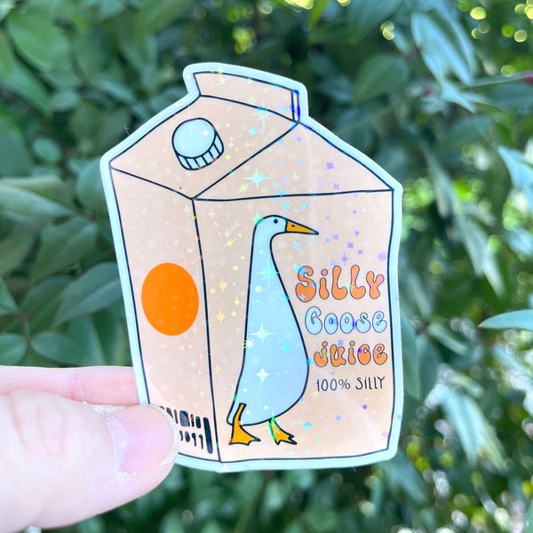 Silly Goose Juice Sticker - Holographic - Juice