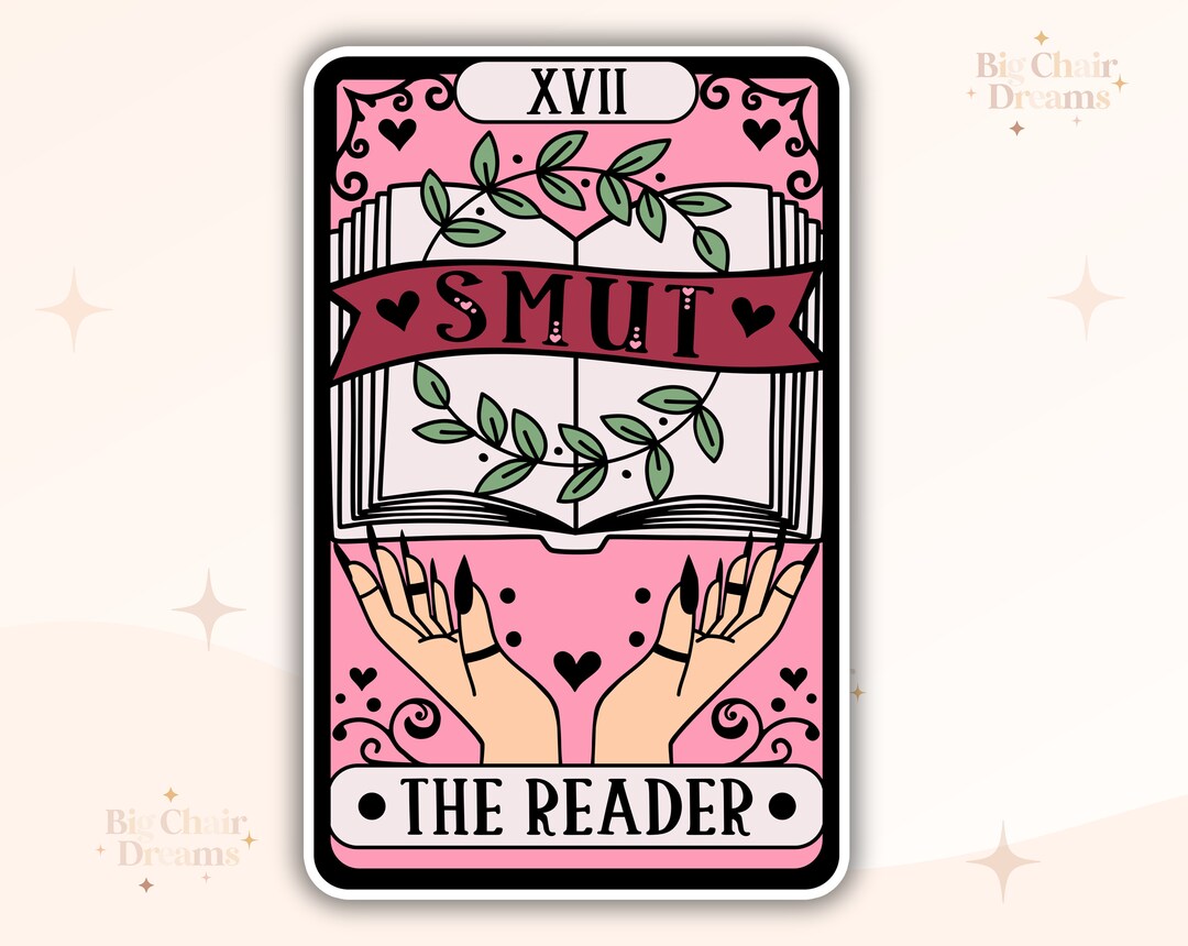 The Reader Sticker Tarot Card Smut the Reader Sticker - Book Lover - Smut - Booktok ...