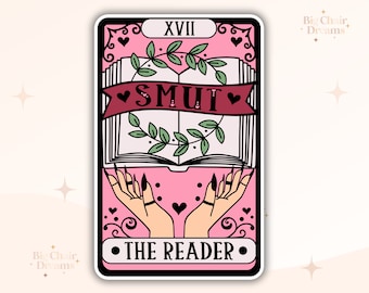 Tarot Card Smut the Reader Sticker - Book Lover - Smut - Booktok - bookish Sticker - kindle sticker - e-reader - bookish sticker