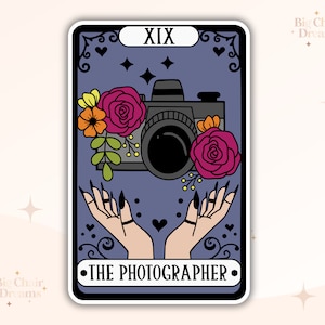 Tarot Card The Photographer Sticker - Holographic - Phototok - Photographer