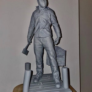 Jason voorhees Statue Unpainted | 3D Printed Model Kit