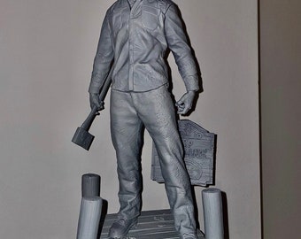 Jason voorhees Statue Unpainted | 3D Printed Model Kit