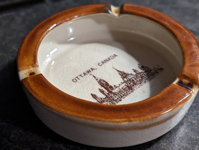 Vintage Ceramic Ottawa Ashtray Parliament Hill Etsy