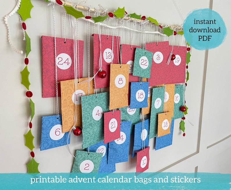 Printable DIY Advent Calendar Make Your Own Homemade Advent Calendar