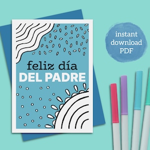 Tarjetas para dia del padre para imprimir y colorear