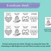 Printable Valentine Day Cards to Color PDF for Preschool With Candy ...