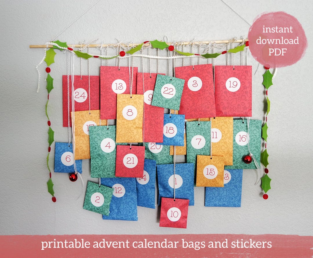 DIY Advent Calendar Printable Make Your Own Advent Calendar Kit - Etsy