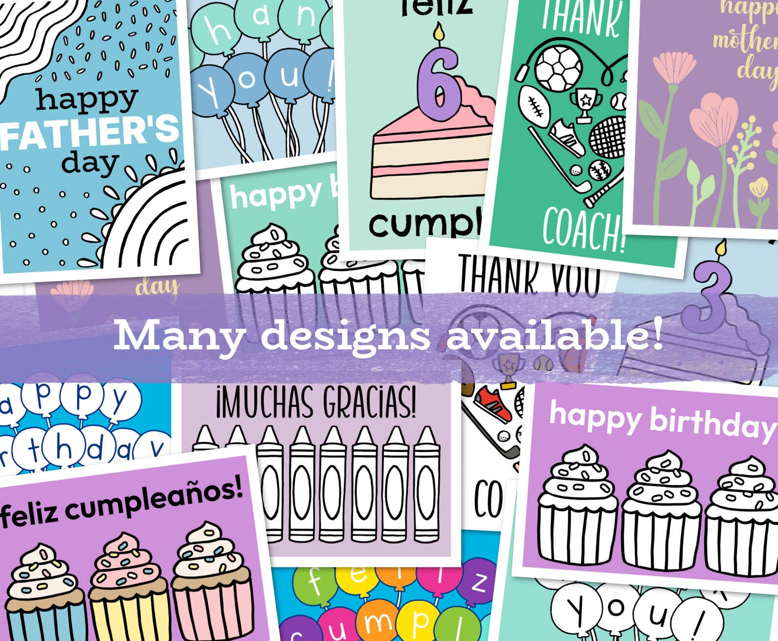 Foldable Printable 1st Birthday Cards to Color - Etsy