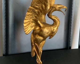 Voormalige HERON-automascotte in BRONZE. 1900