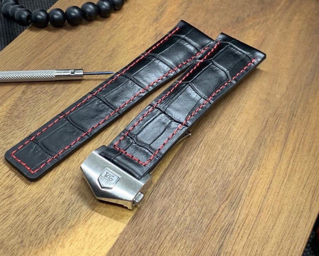 20mm Tag Heuer Genuine Leather Watch Strap/bracelet Tag Heuer Etsy