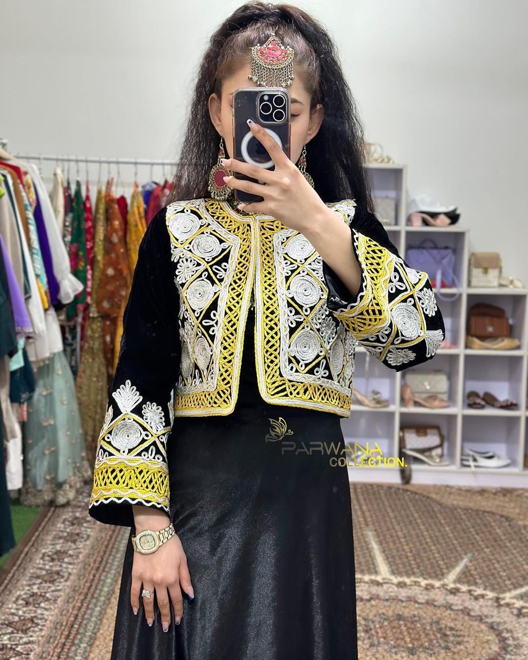 Afghani Kuchi Long Jacket Coat