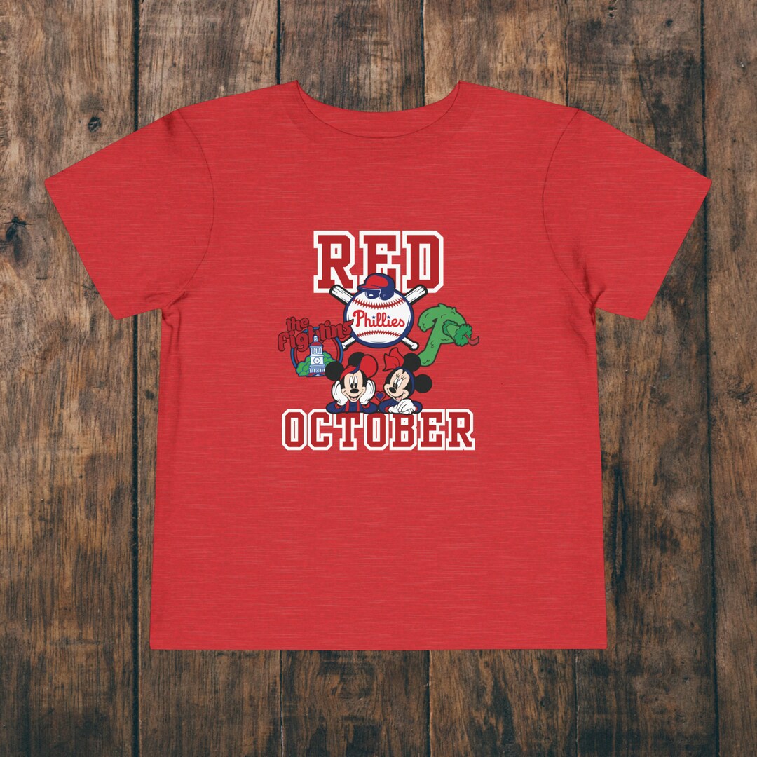 Phillies Red October Toddler Shirt Baseball Dancing on Our Own Etsy